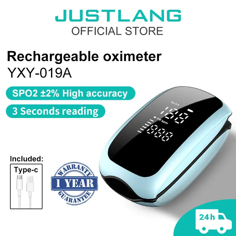 LED Digital Recharge Finger Pulse Oximeter