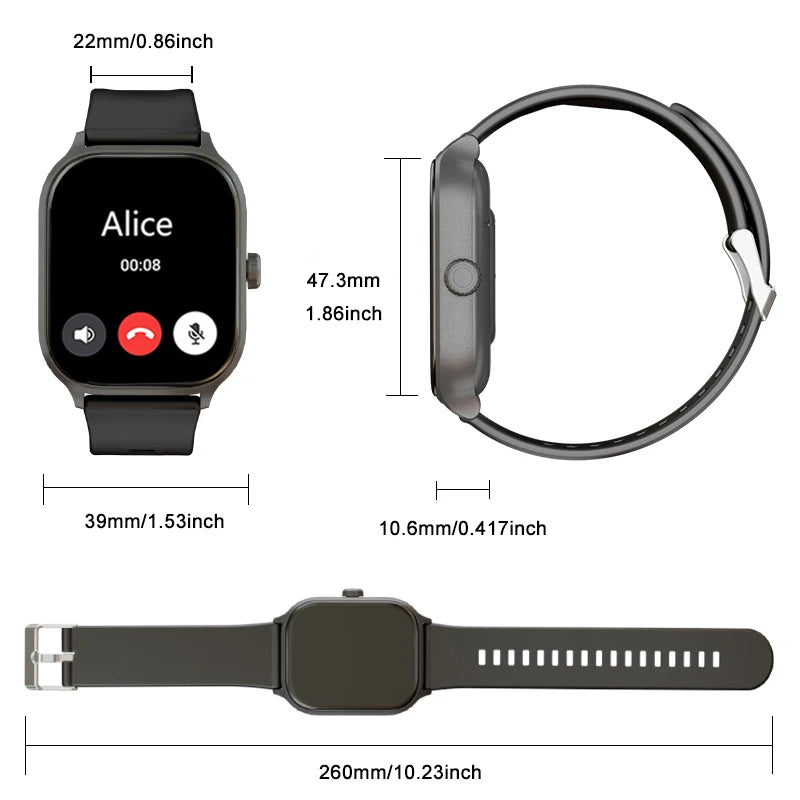 Full Wireless Calling Sport Smart Watch