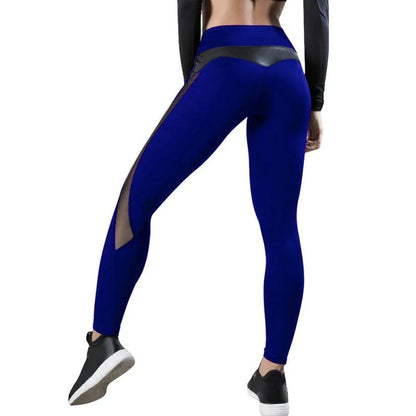 Women Mesh Patchwork Sport Leggings
