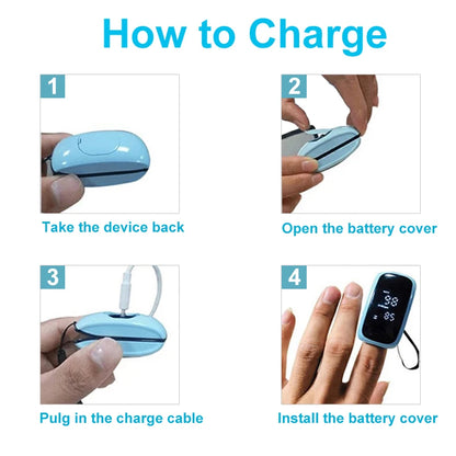 LED Digital Recharge Finger Pulse Oximeter