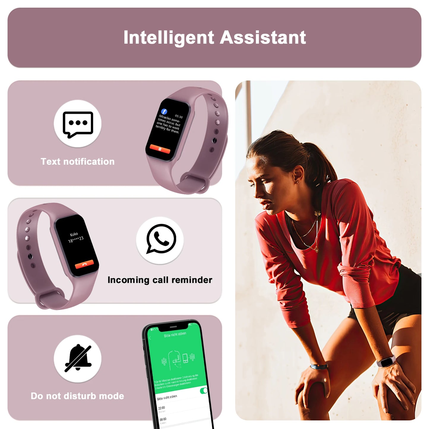 Sleep Monitor Pedometer Fitness Watch